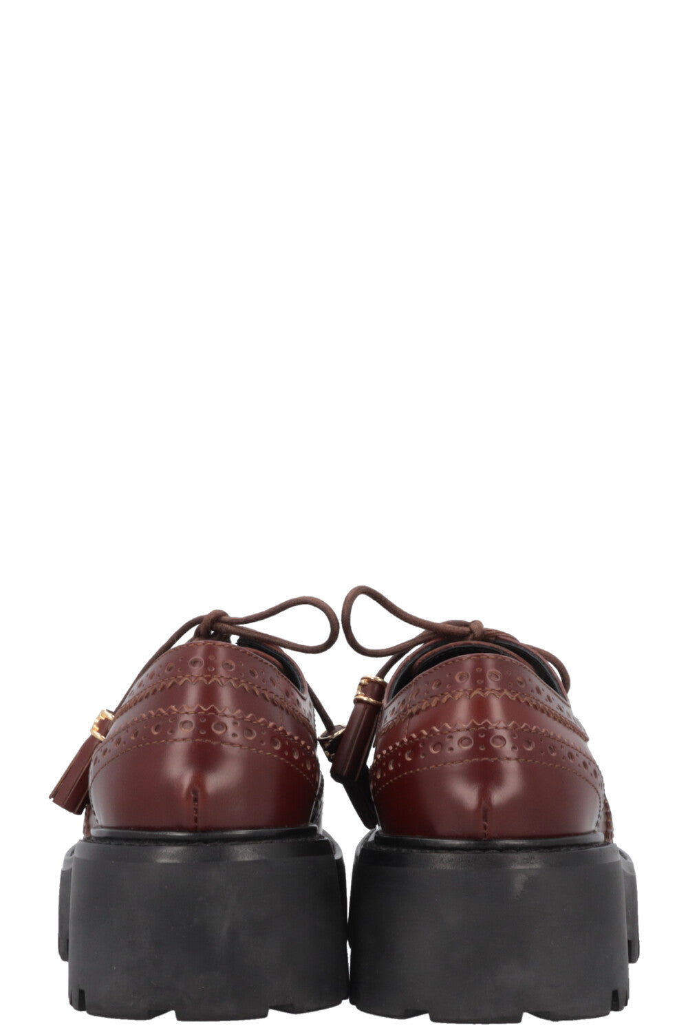 CELINE Plateau Triomphe Tassel Mokassins Brown