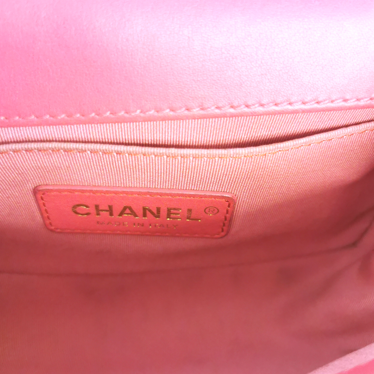 Chanel Boy Small Pink Calfskin Gold