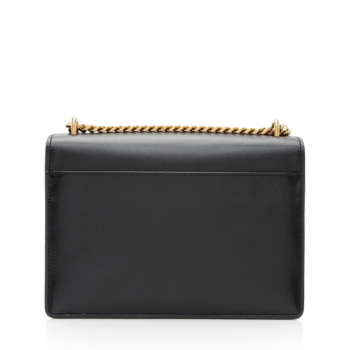 Saint Laurent Bi-Color Grained Calfskin Monogram Sunset Medium Shoulder Bag (SHF-1CzWjR)