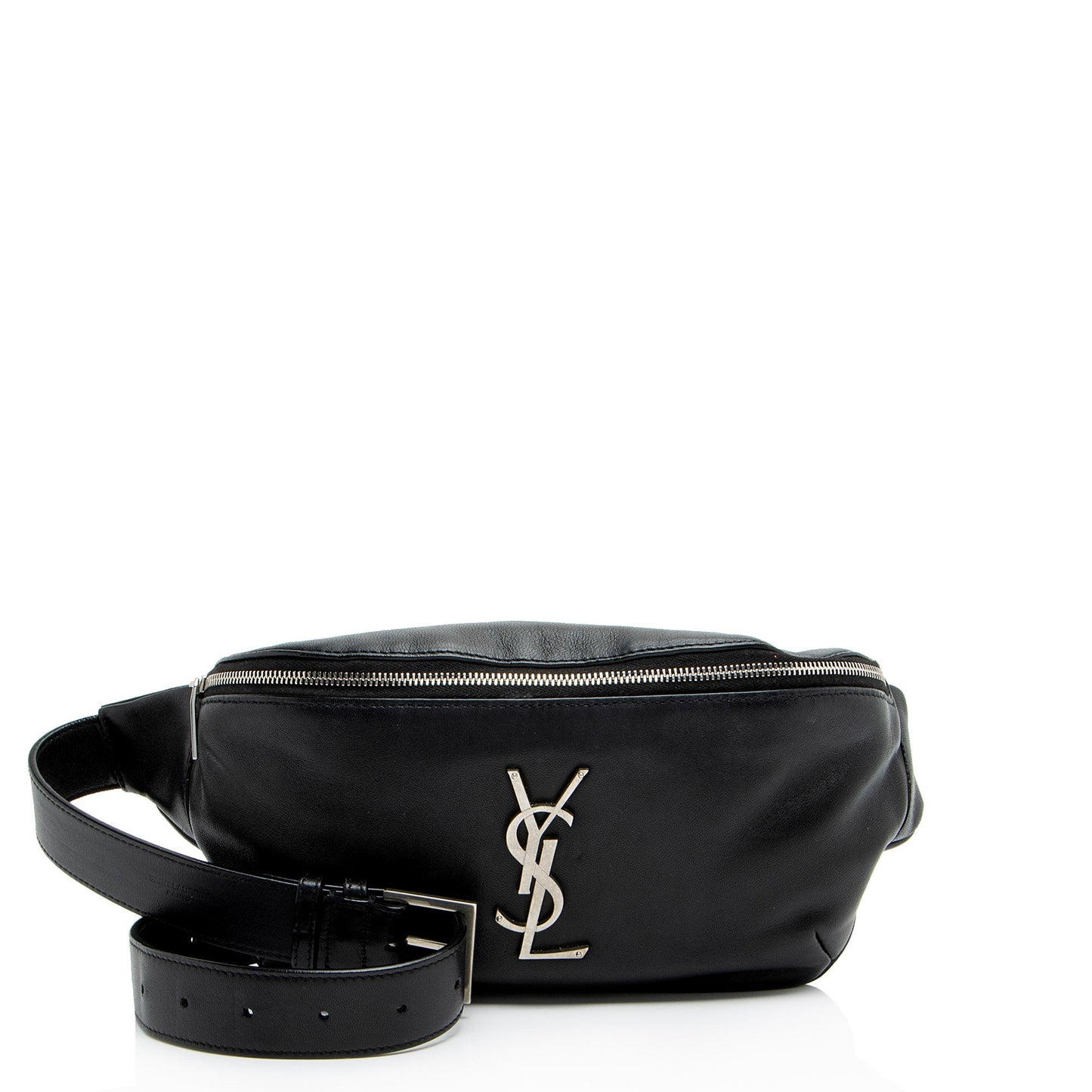 Saint Laurent Calfskin Monogram Cassandre Classic Belt Bag