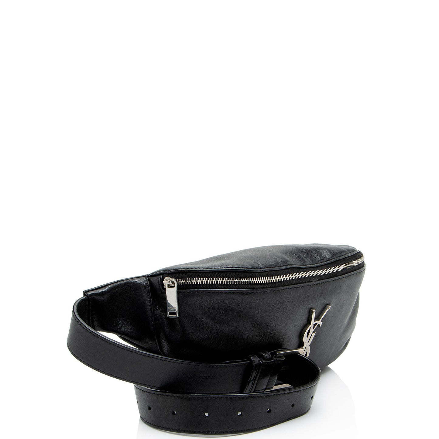Saint Laurent Calfskin Monogram Cassandre Classic Belt Bag