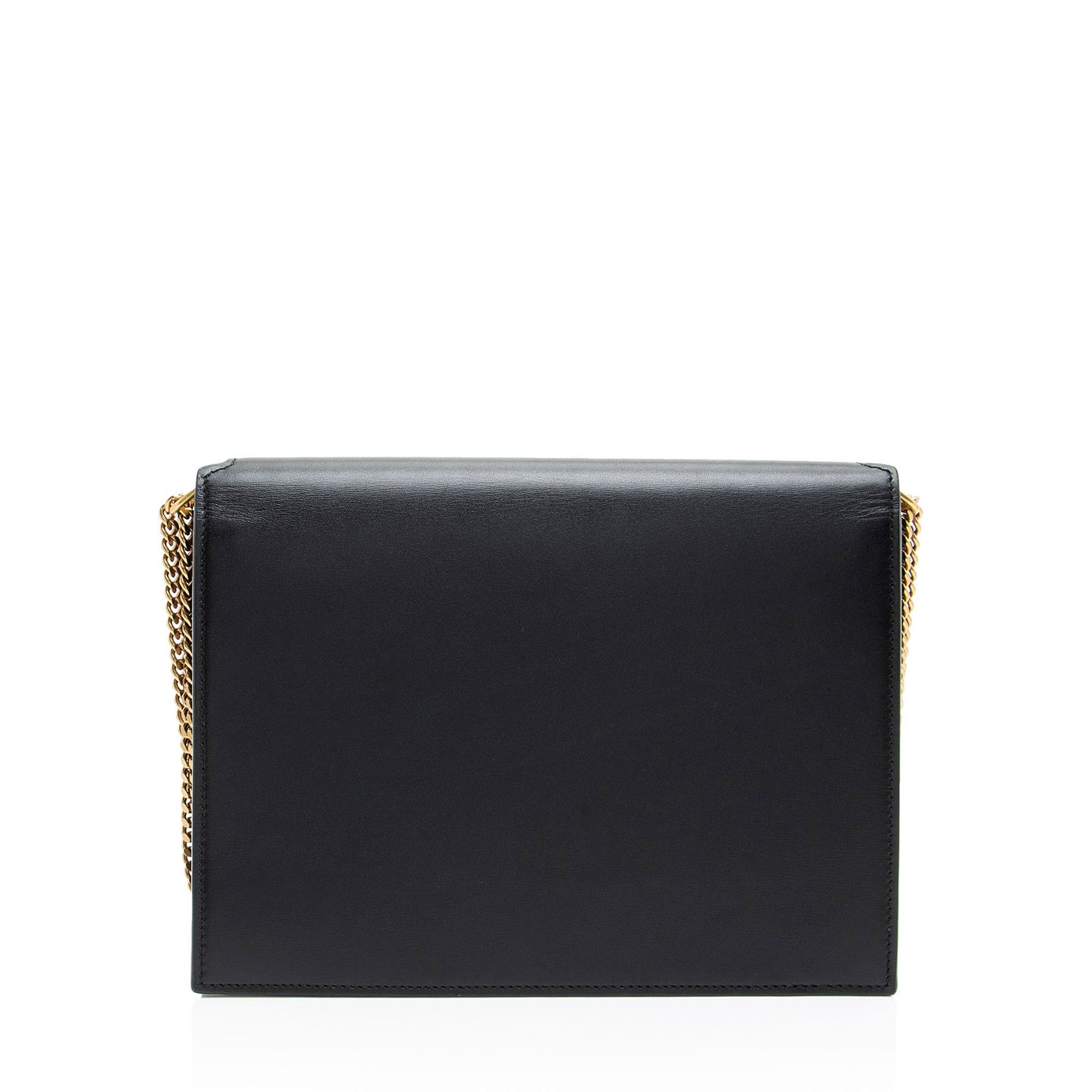 Saint Laurent Calfskin Suede Monogram Cassandra Medium Chain Bag