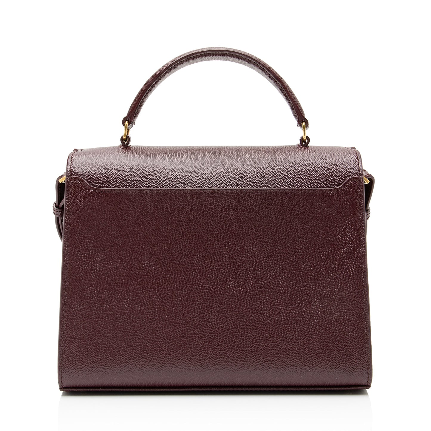 Saint Laurent Grain de Poudre Classic Monogram Cassandra Medium Top Handle Bag (SHF-thY3yI)