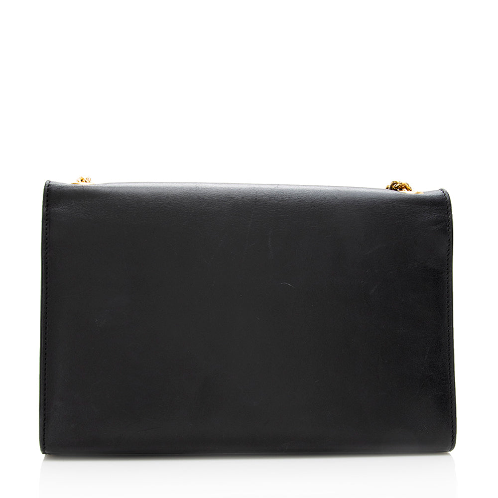 Saint Laurent Grain de Poudre Leather Monogram Kate Tassel Medium Shoulder Bag - FINAL SALE (SHF-18556)