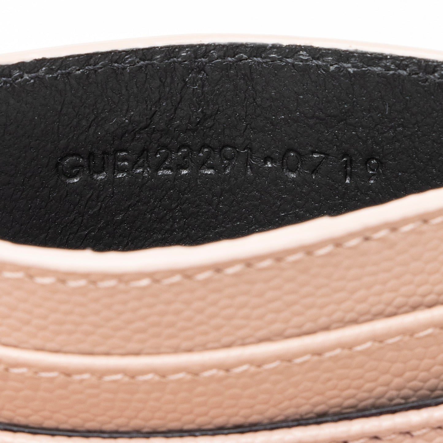 Saint Laurent Grain de Poudre Monogram Card Case (SHF-23547)