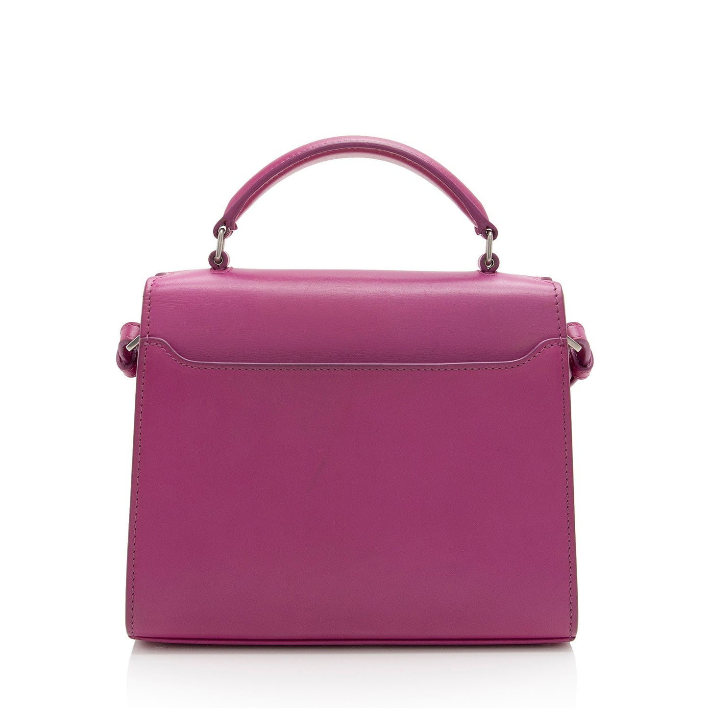 Saint Laurent Grain de Poudre Monogram Cassandra Mini Top Handle Bag - FINAL SALE (SHF-Vxl0wA)