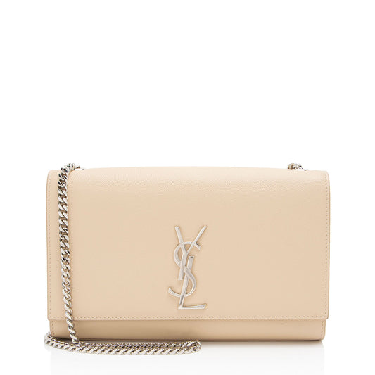 Saint Laurent Grain de Poudre Monogram Kate Medium Shoulder Bag