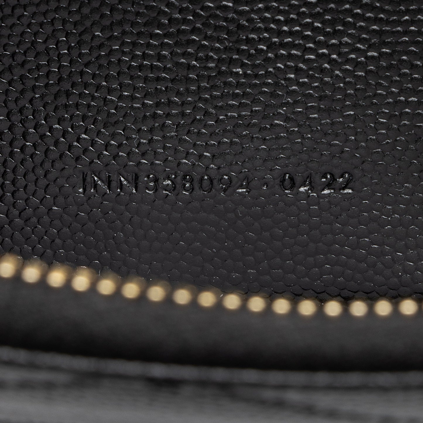 Saint Laurent Grain de Poudre Monogram Zip Around Wallet (SHF-23412)