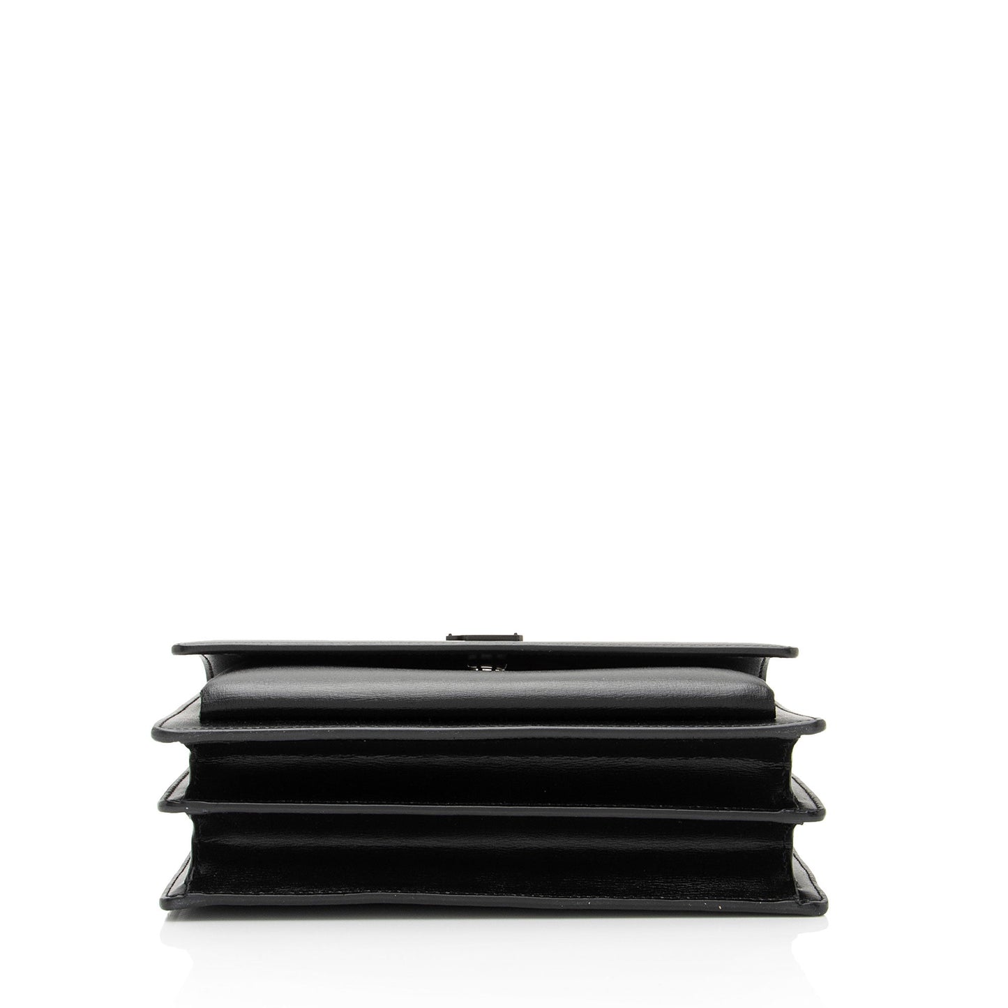 Saint Laurent Grained Calfskin Monogram Sunset Medium Shoulder Bag (SHF-kSaHp8)