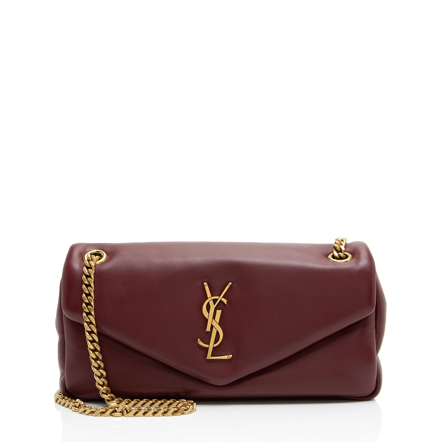 Saint Laurent Lambskin Monogram Calypso Small Shoulder Bag