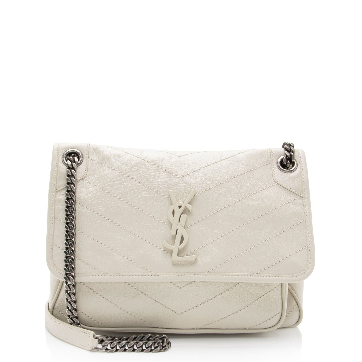 Saint Laurent Lambskin Monogram Niki Medium Shoulder Bag (SHF-bFf3zX)