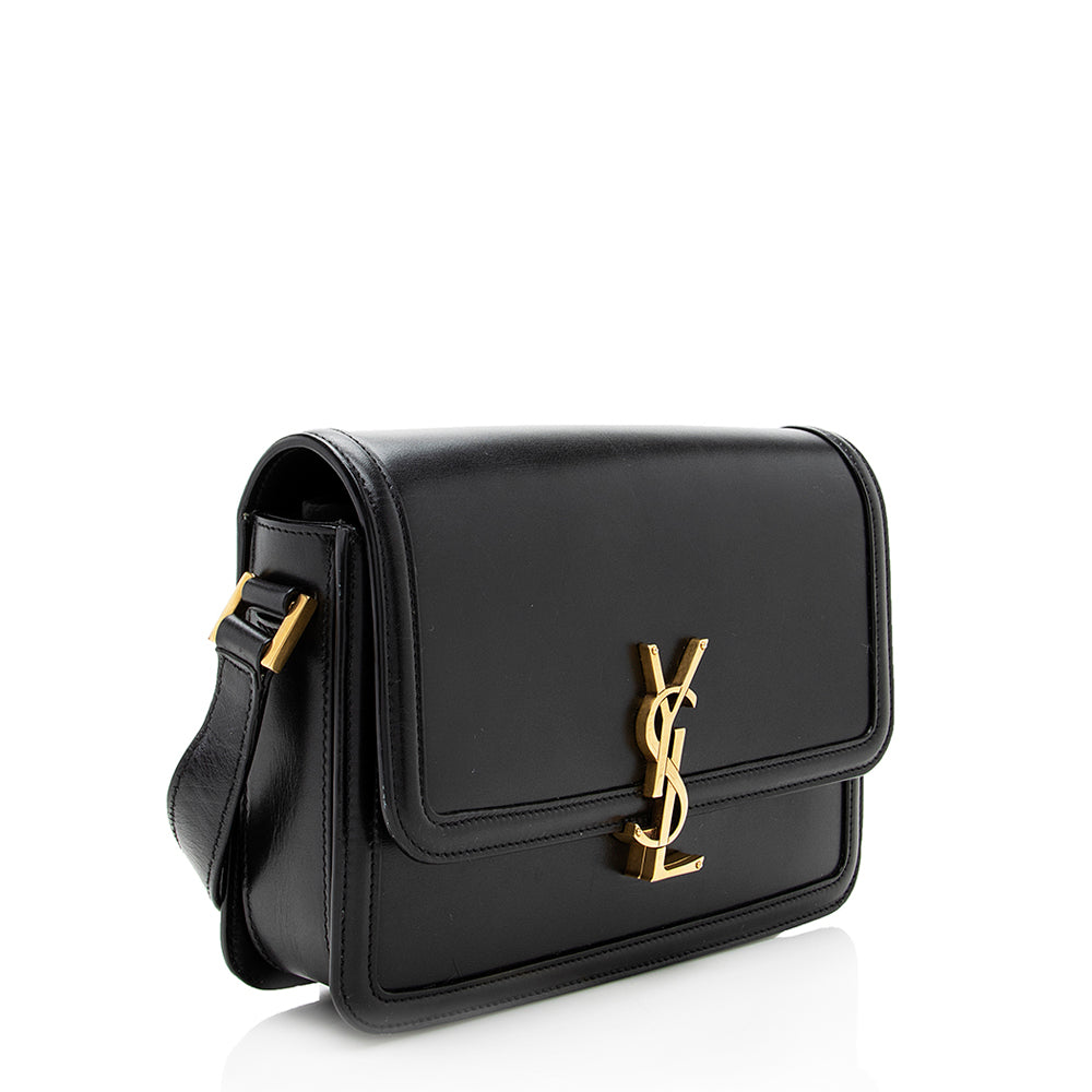 Saint Laurent Calfskin Monogram Solferino Medium Shoulder Bag (SHF-17564)