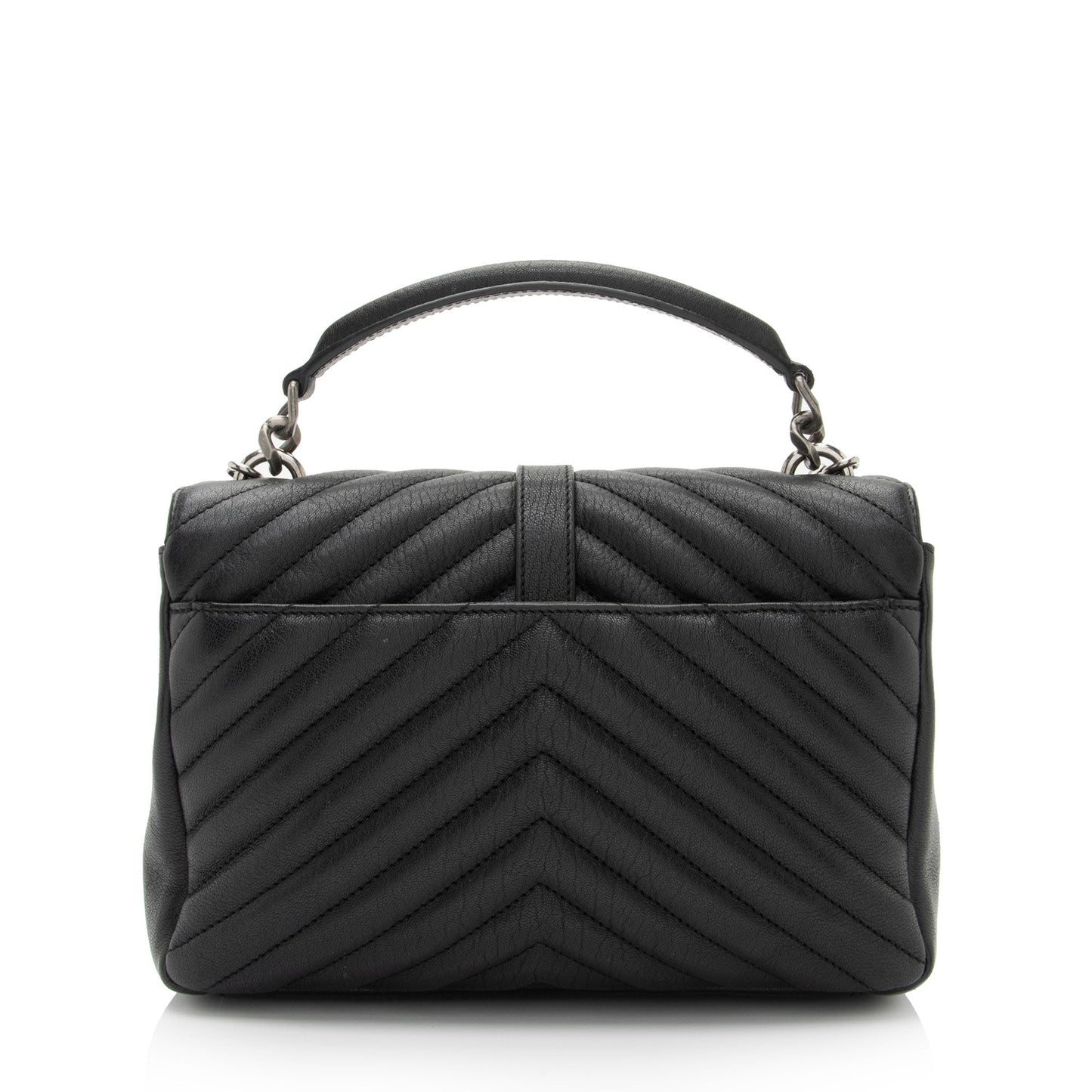 Saint Laurent Matelasse Calfskin Monogram College Medium Shoulder Bag (SHF-MMt0qg)