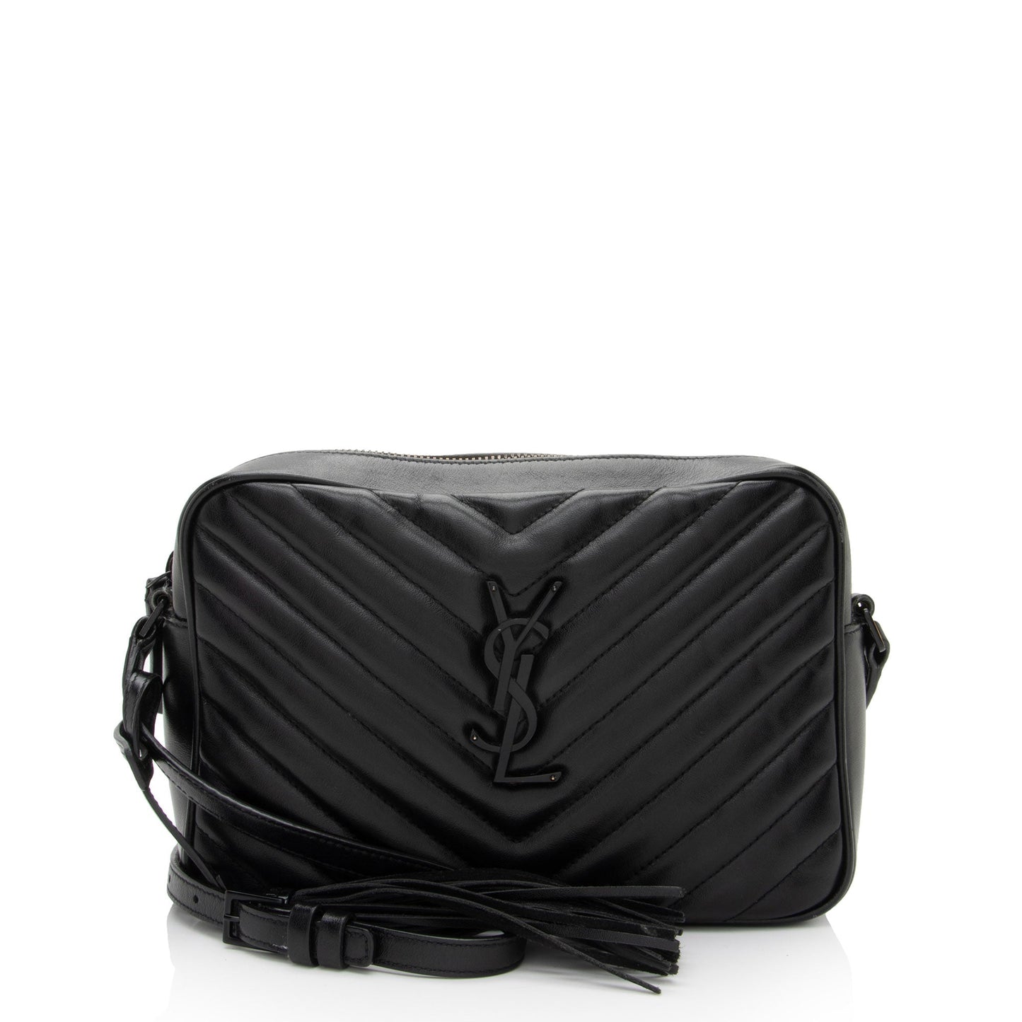 Saint Laurent Matelasse Calfskin Monogram Lou Camera Bag (SHF-maESsA)