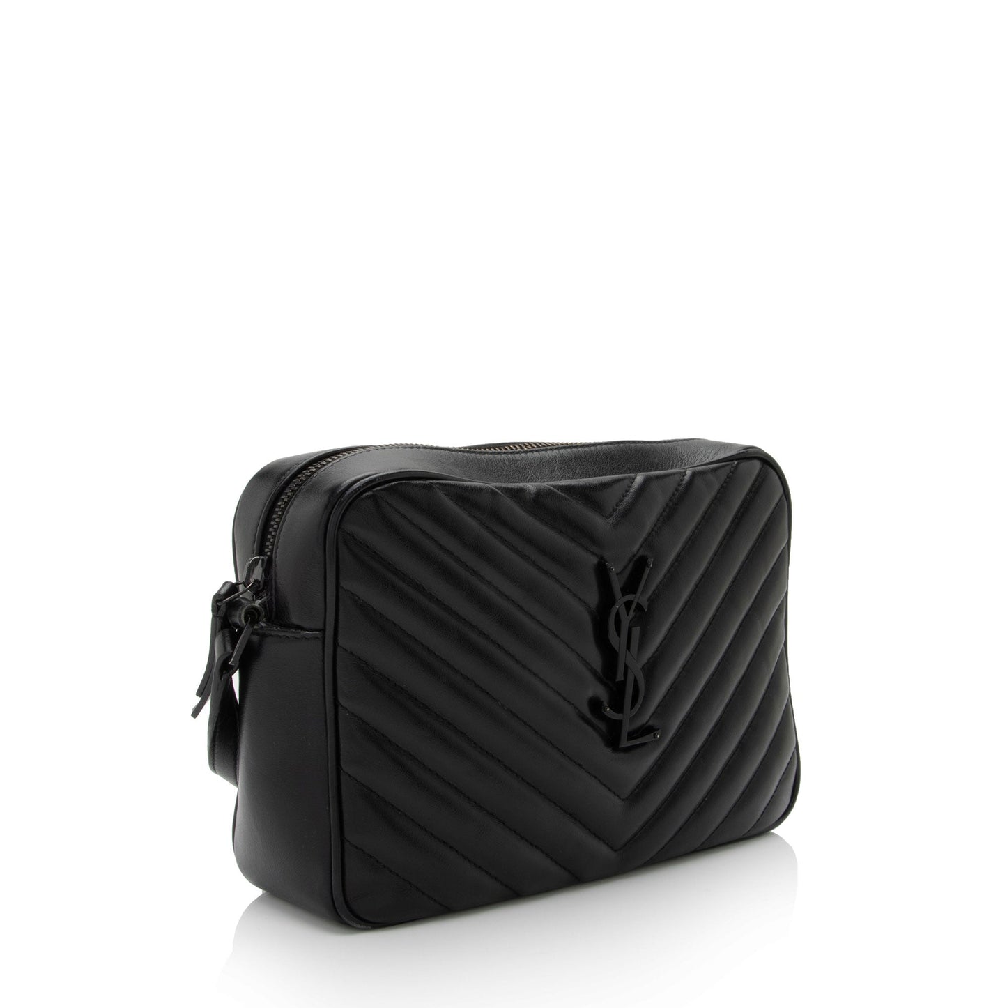 Saint Laurent Matelasse Calfskin Monogram Lou Camera Bag (SHF-maESsA)