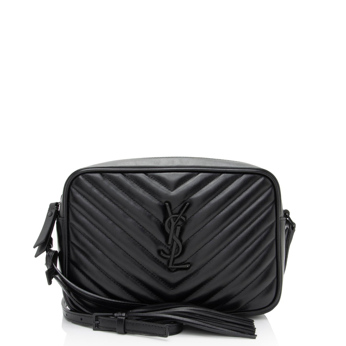 Saint Laurent Matelasse Calfskin Monogram Lou Camera Bag (SHF-pLUzLE)