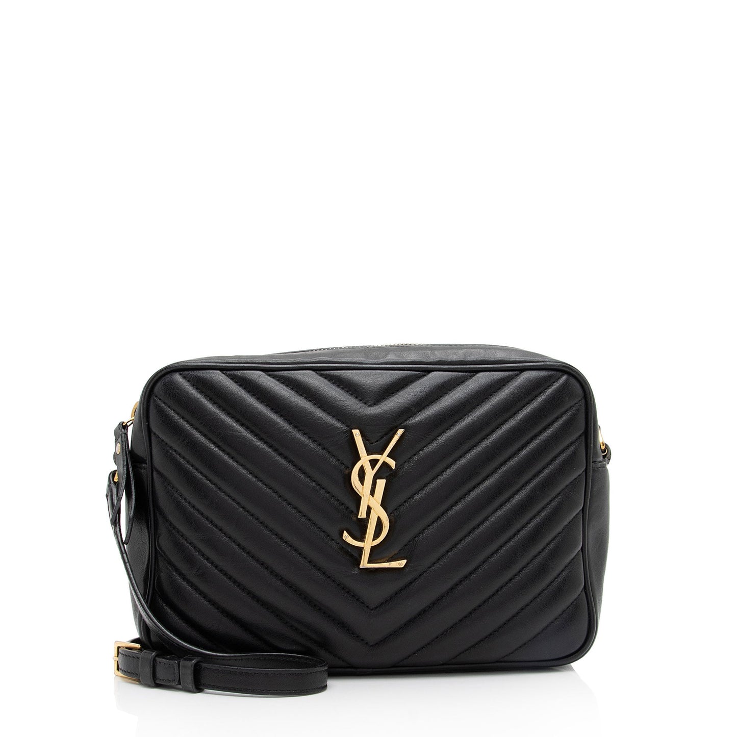Saint Laurent Matelasse Calfskin Monogram Lou Camera Bag (SHF-WWrnik)