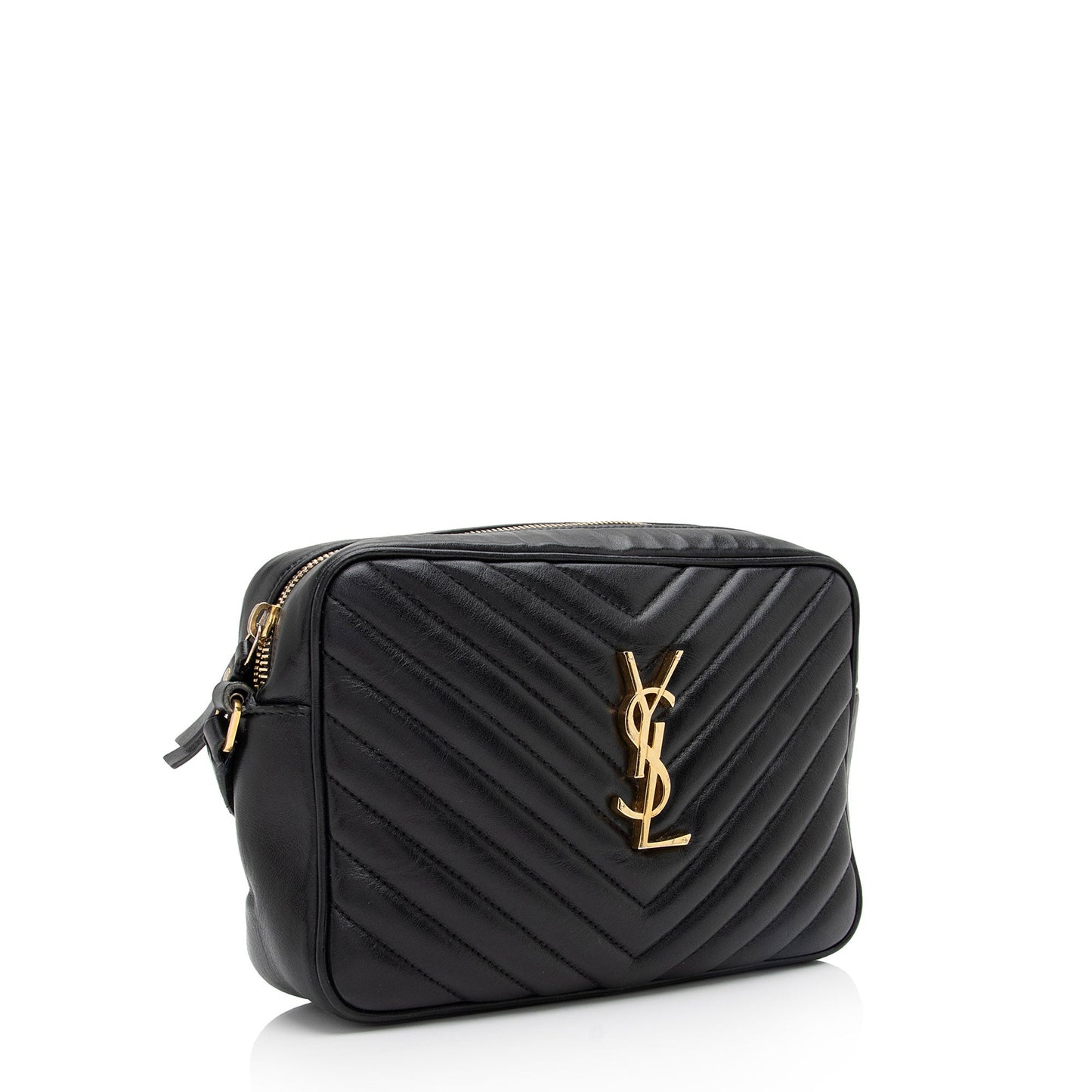 Saint Laurent Matelasse Calfskin Monogram Lou Camera Bag (SHF-WWrnik)