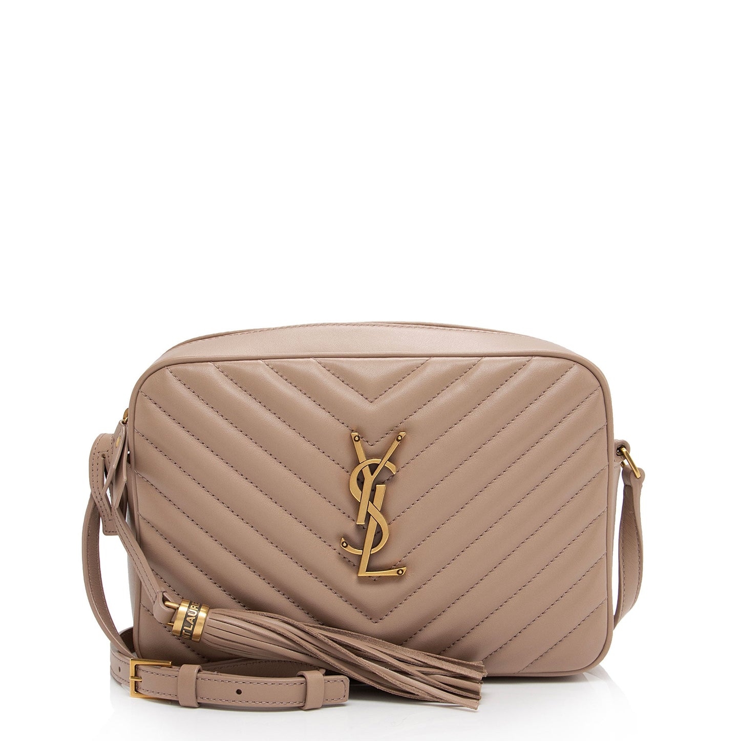 Saint Laurent Matelasse Calfskin Monogram Lou Camera Bag (SHF-X8DDNR)