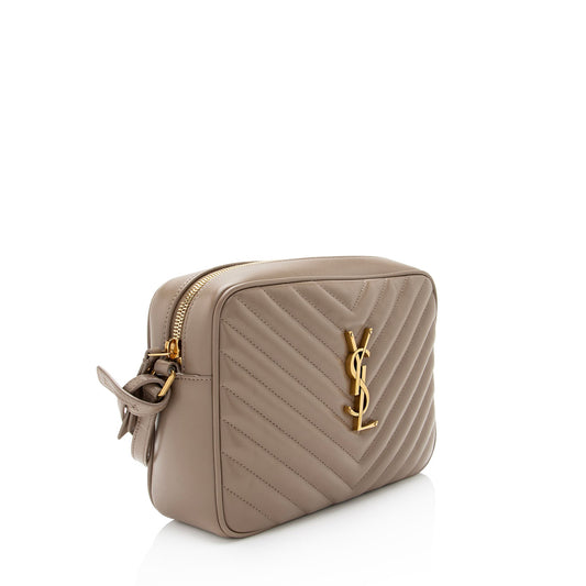 Saint Laurent Matelasse Calfskin Monogram Lou Camera Bag (SHF-agSbTg)