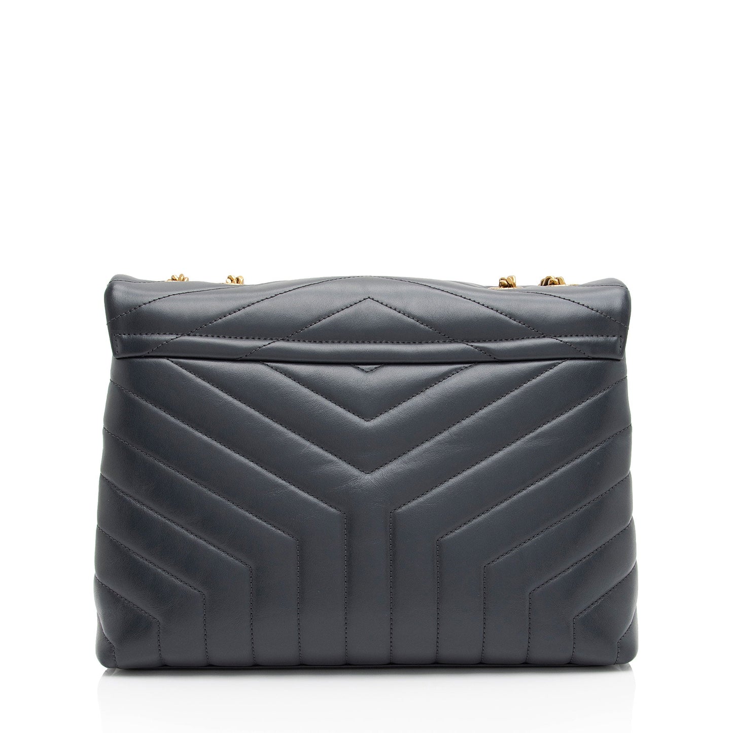 Saint Laurent Matelasse Calfskin Monogram LouLou Chain Medium Shoulder Bag (SHF-Q1vmZO)