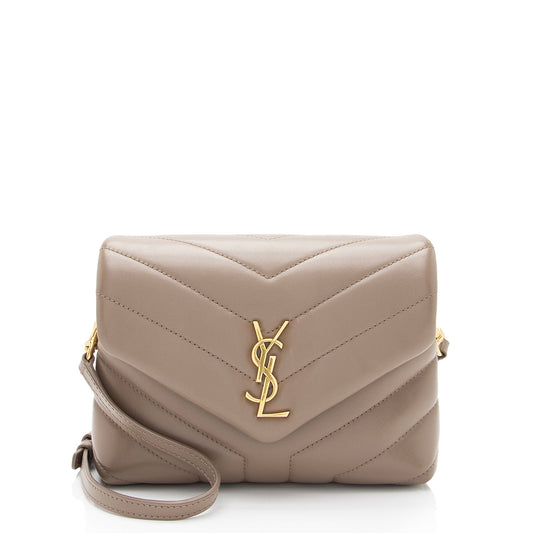 Saint Laurent Matelasse Calfskin Monogram LouLou Toy Crossbody Bag (SHF-ldIeOn)