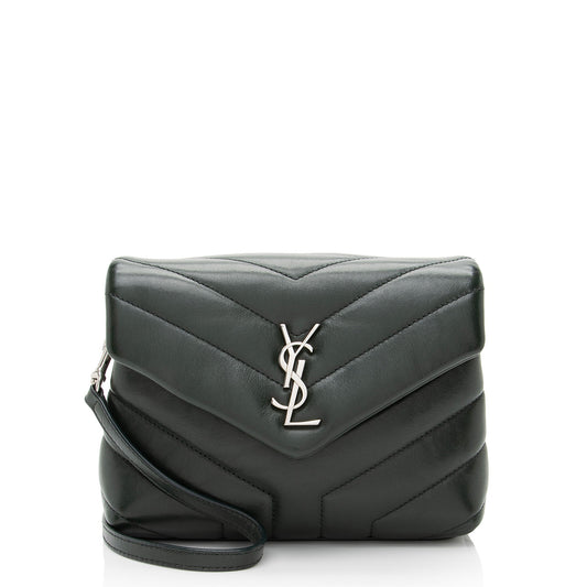 Saint Laurent Matelasse Calfskin Monogram LouLou Toy Crossbody