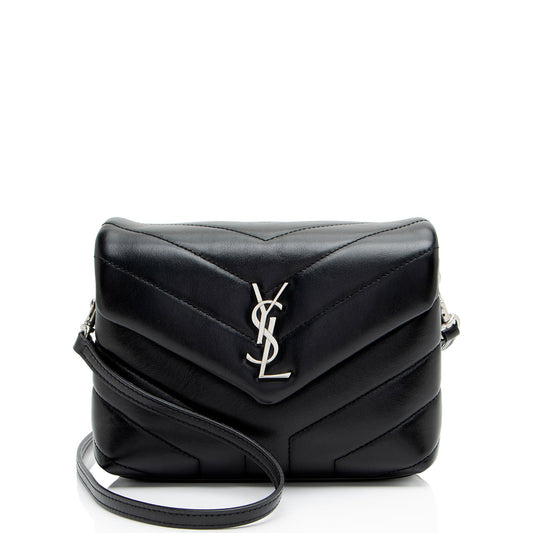Saint Laurent Matelasse Calfskin Monogram LouLou Toy Crossbody