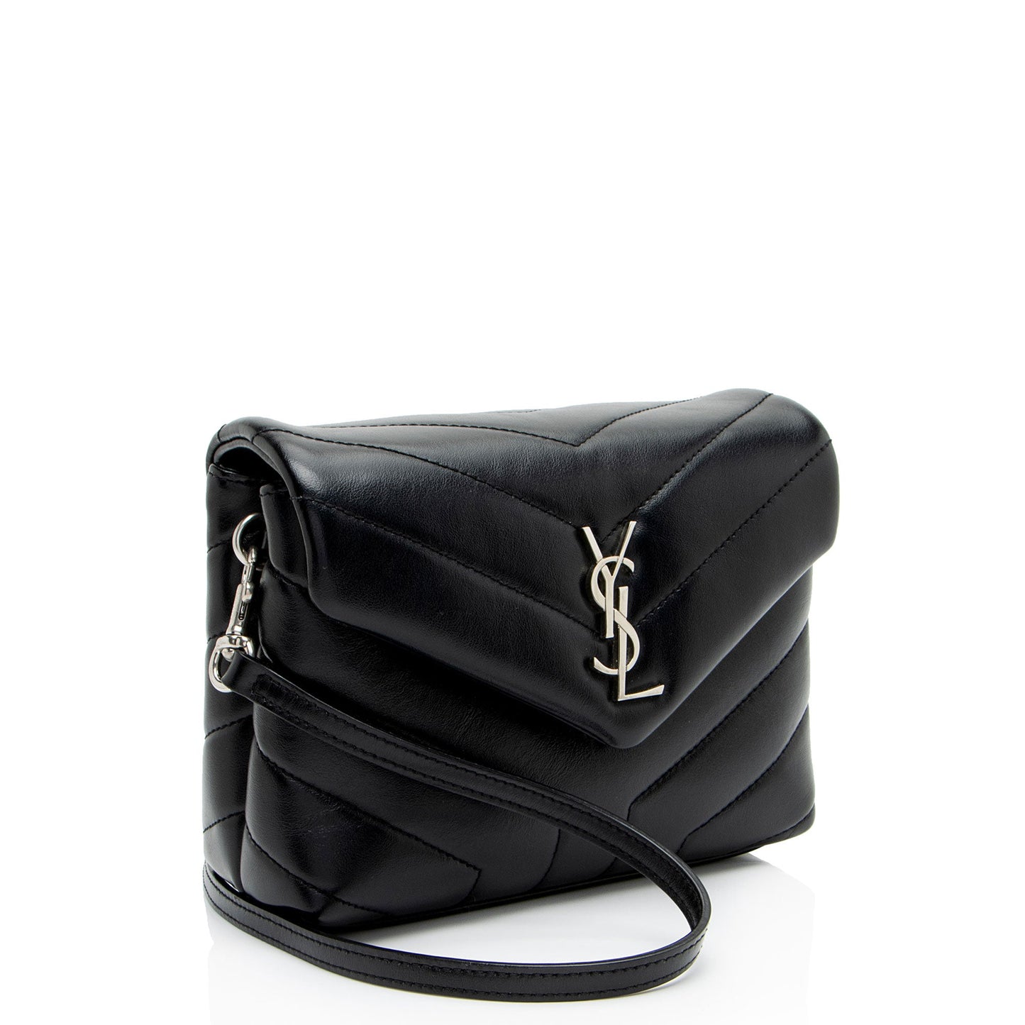 Saint Laurent Matelasse Calfskin Monogram LouLou Toy Crossbody