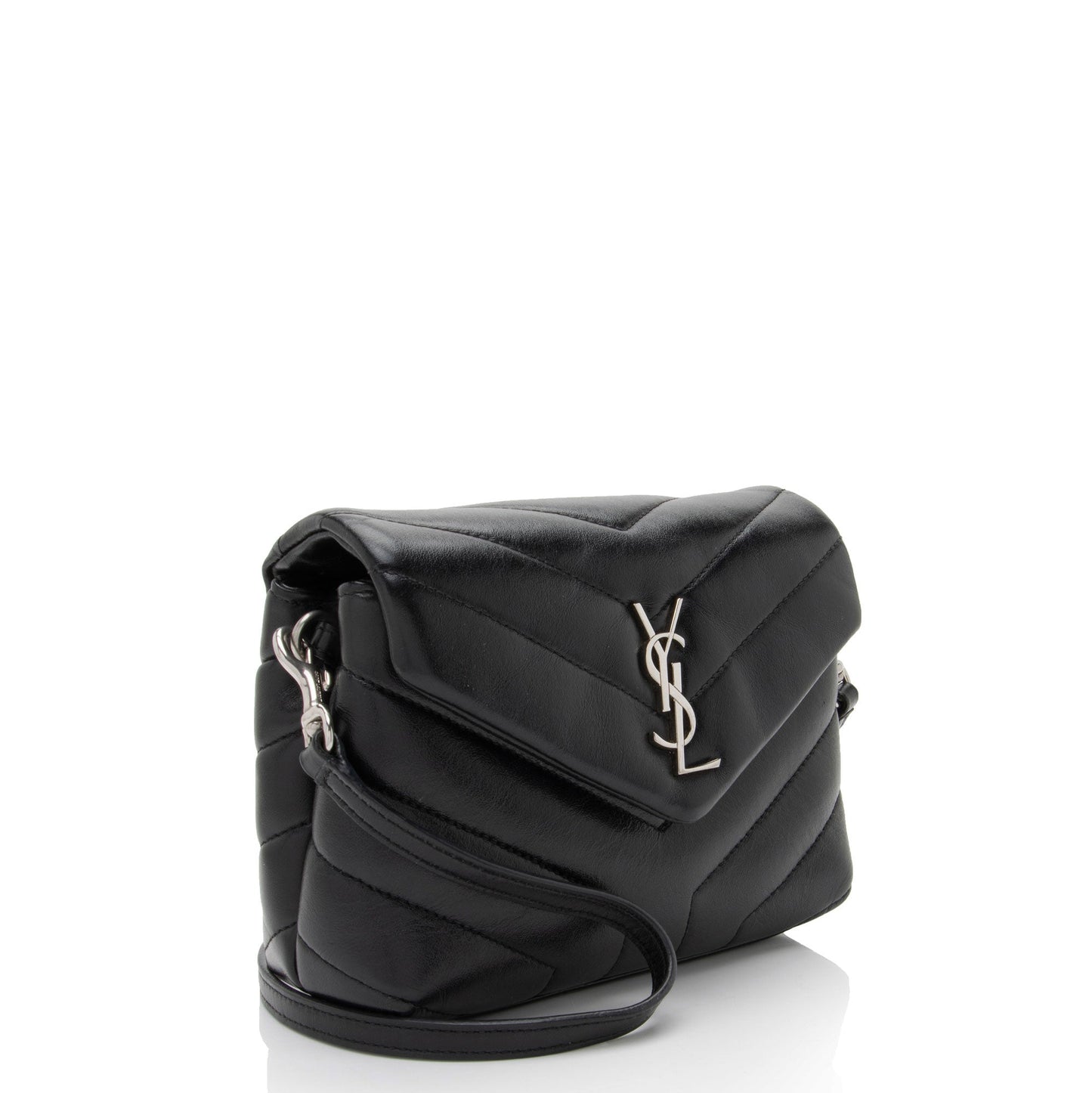 Saint Laurent Matelasse Calfskin Monogram LouLou Toy Crossbody