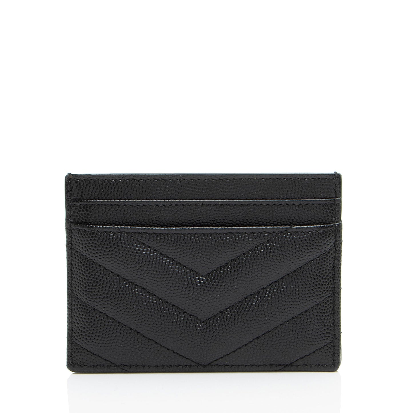 Saint Laurent Matelasse Grain de Poudre Monogram Card Case
