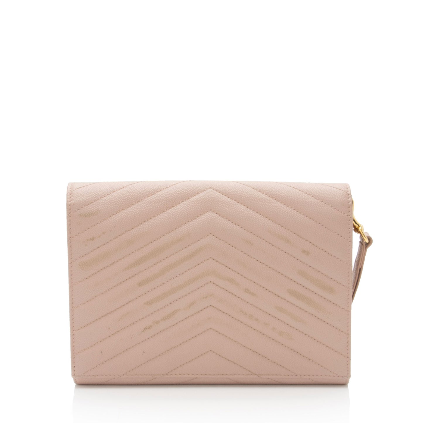 Saint Laurent Matelasse Grain de Poudre Monogram Envelope Pouch