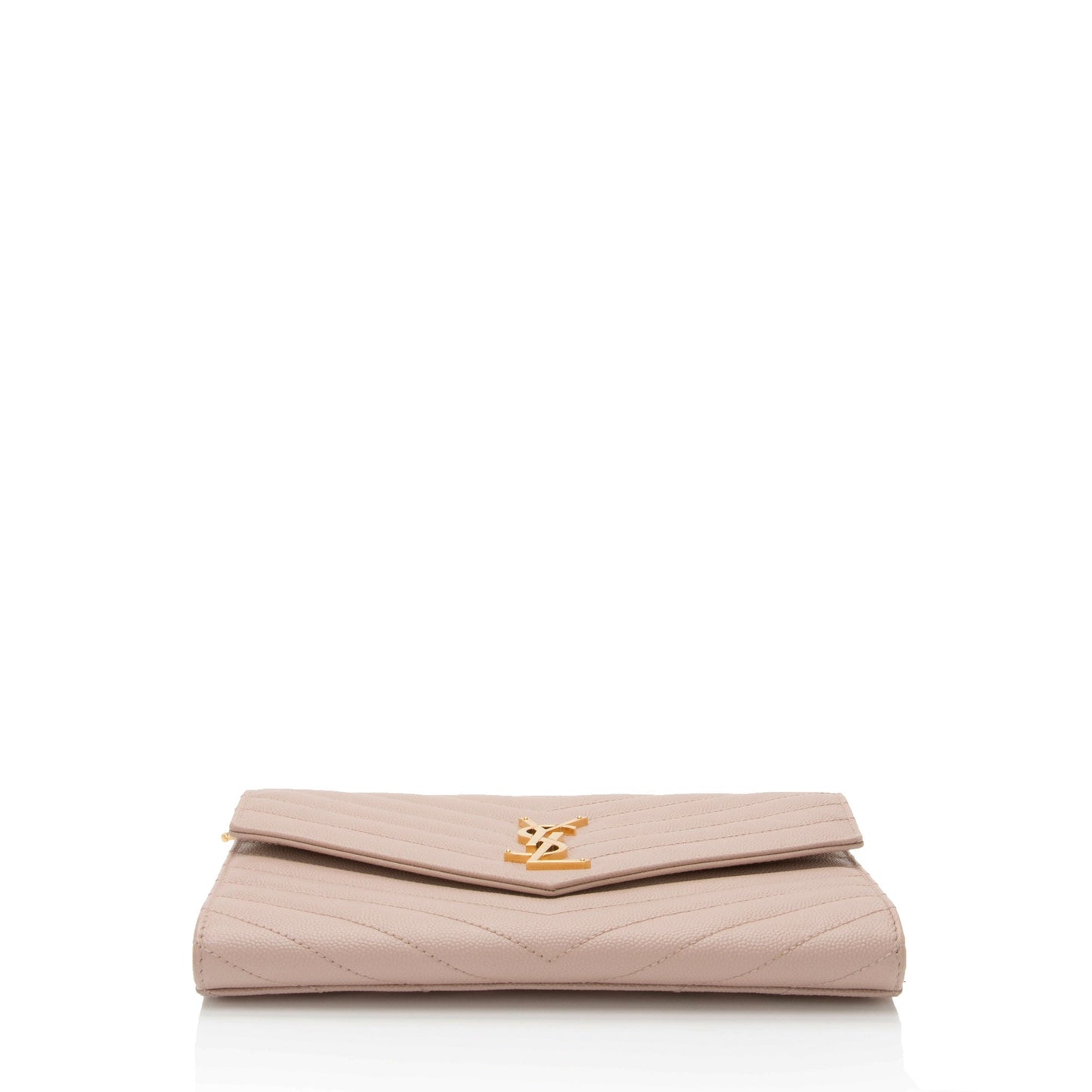 Saint Laurent Matelasse Grain de Poudre Monogram Envelope Pouch