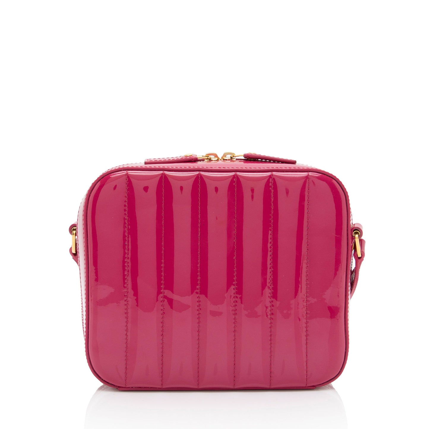 Saint Laurent Matelasse Patent Lambskin Monogram Vicky Camera Bag