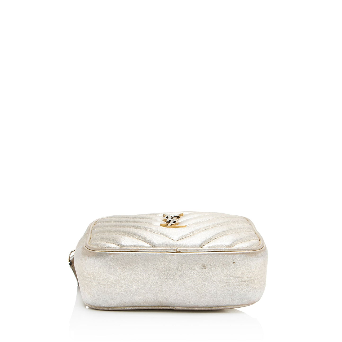 Saint Laurent Metallic Matelasse Calfskin Monogram Small Belt Bag