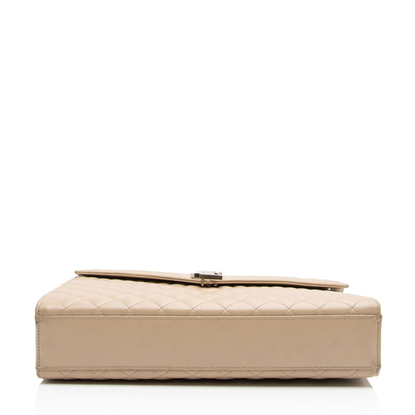 Saint Laurent Mixed Matelasse Grain de Poudre Monogram Large Shoulder Bag