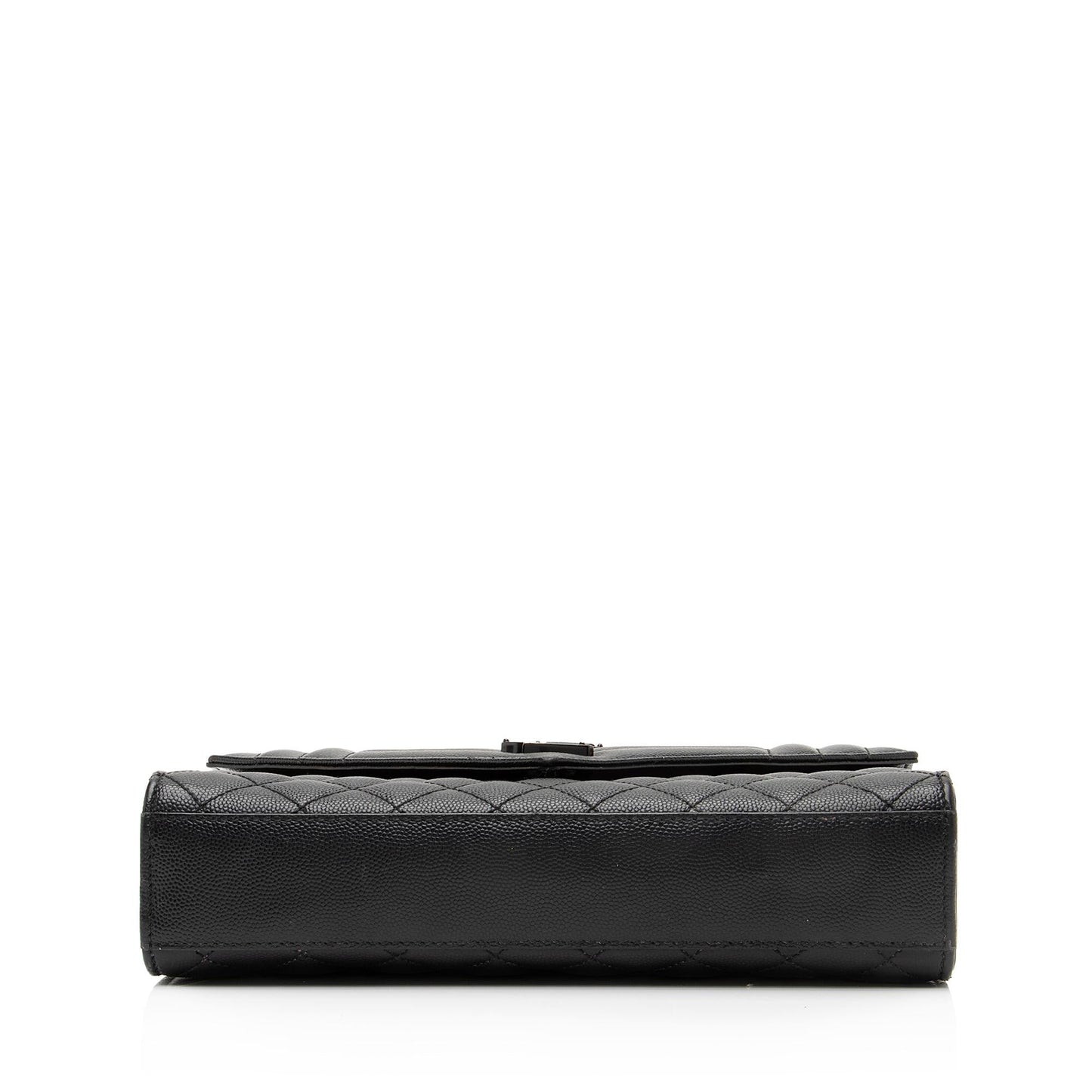 Saint Laurent Mixed Matelasse Grain de Poudre Monogram Medium Shoulder Bag (SHF-23369)