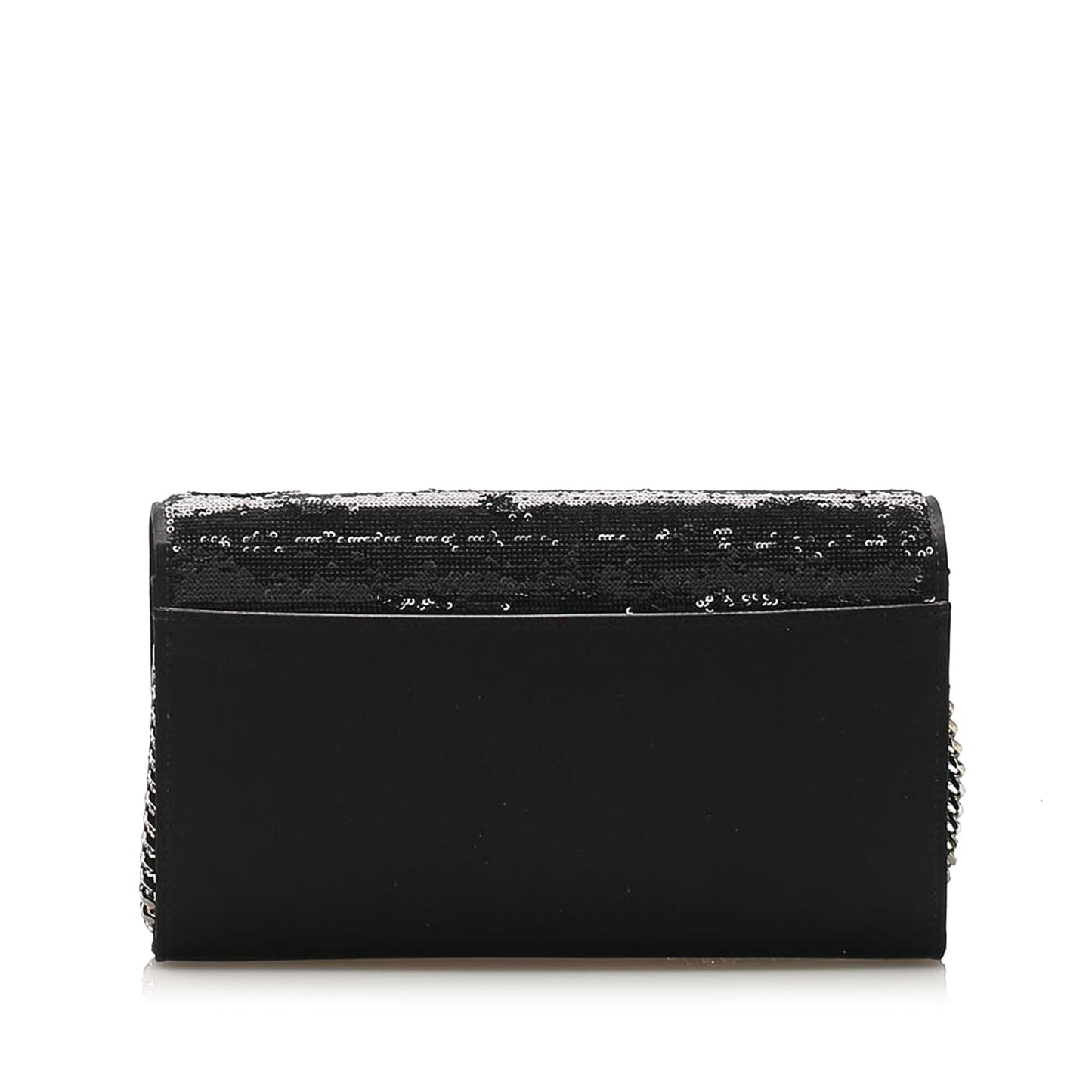Saint Laurent Monogram Sequined Wallet on Chain (SHG-24959)