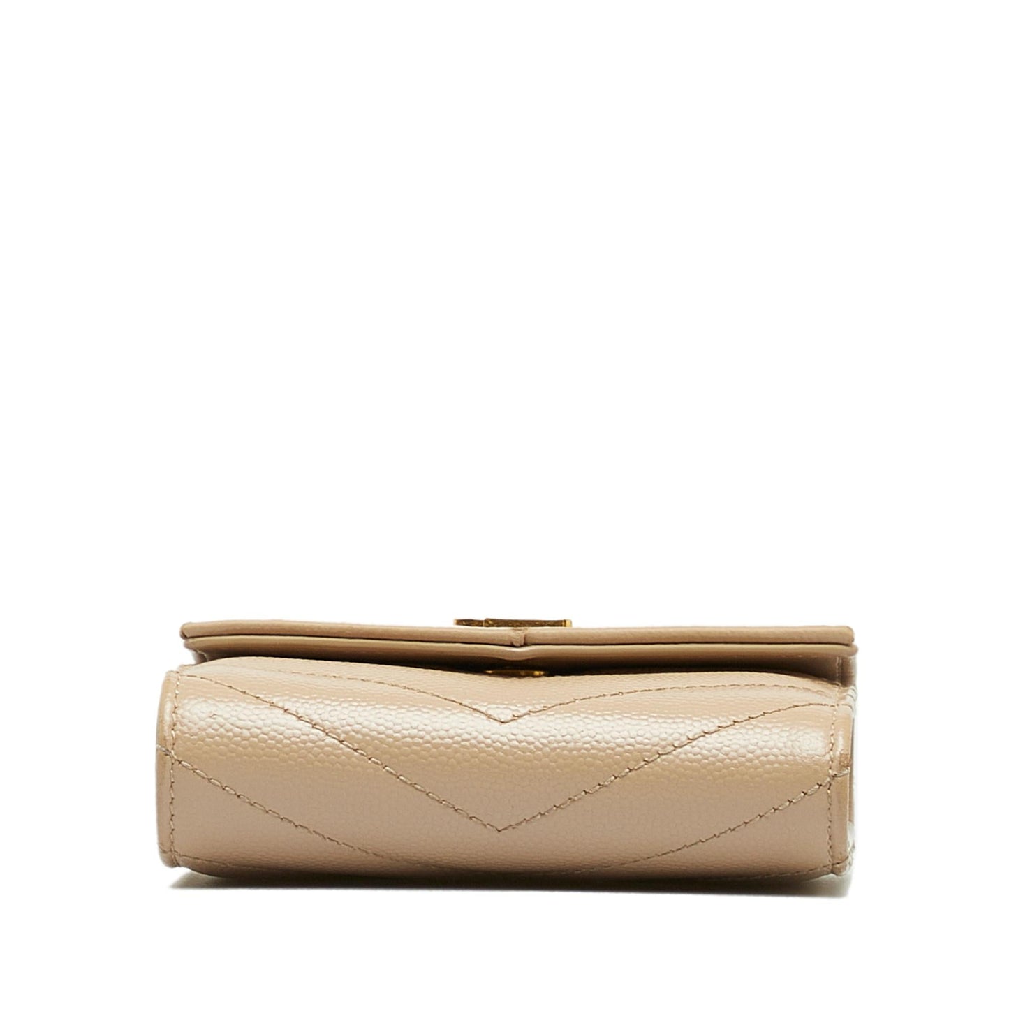 Saint Laurent Monogram V Stitch Wallet (SHG-tPcMVa)