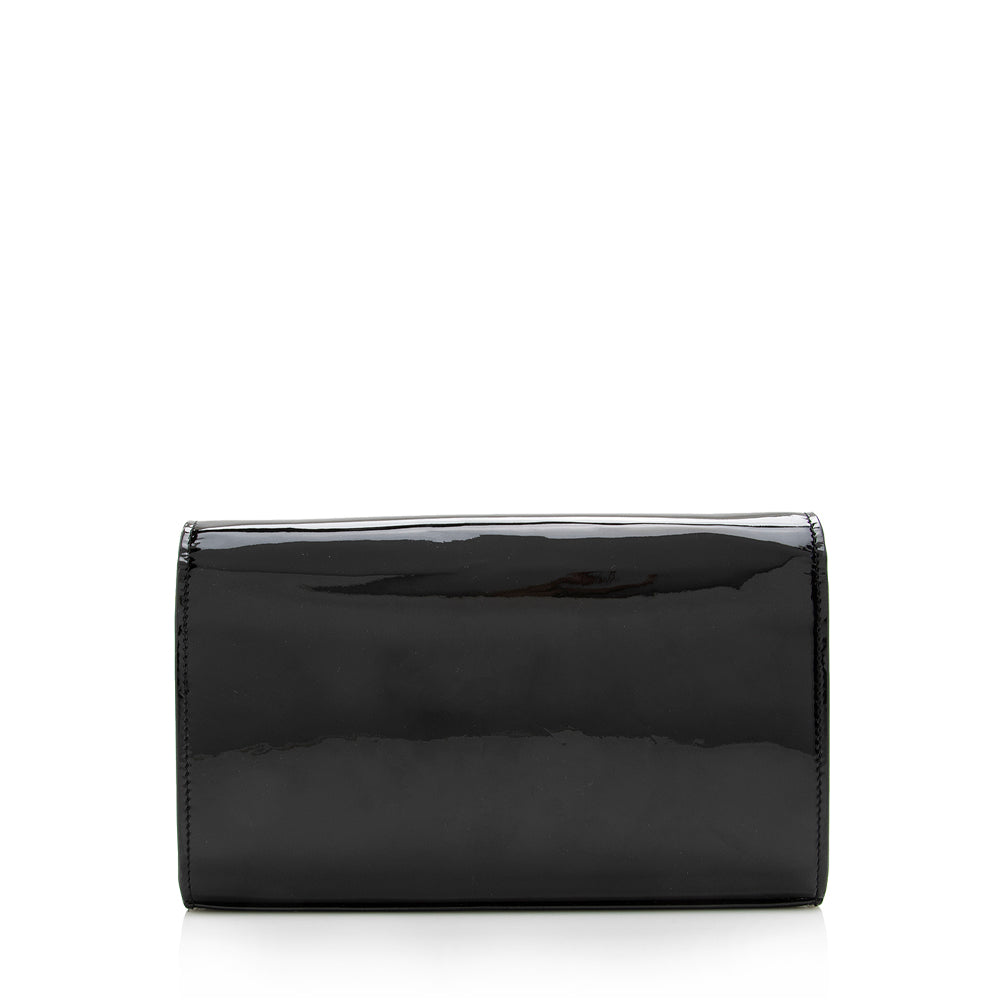 Saint Laurent Patent Calfskin Monogram Kate Wallet on Chain Bag (SHF-18096)