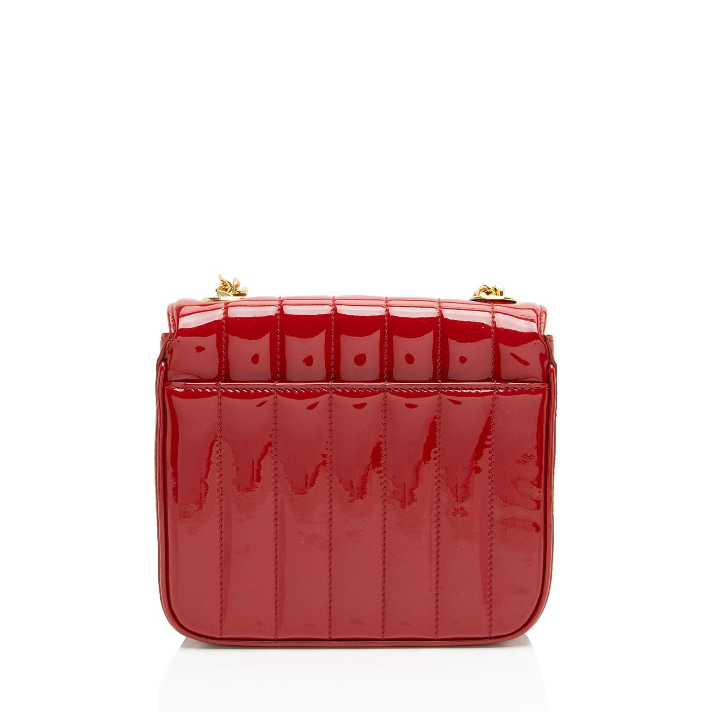 Saint Laurent Patent Leather Monogram Vicky Small Shoulder Bag