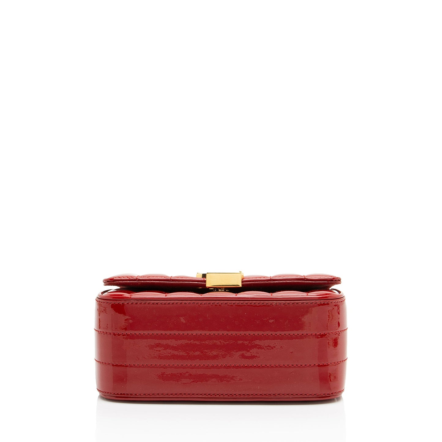 Saint Laurent Patent Leather Monogram Vicky Small Shoulder Bag