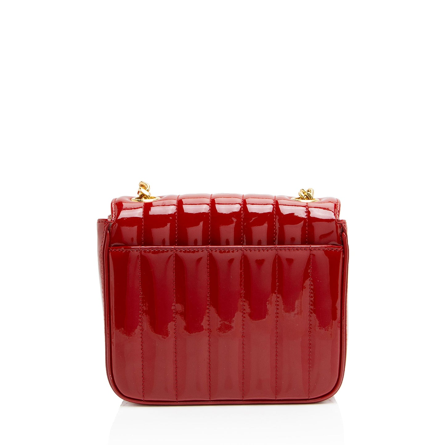 Saint Laurent Patent Leather Monogram Vicky Small Shoulder Bag