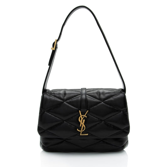 Saint Laurent Quilted Lambskin Monogram Le 57 Hobo