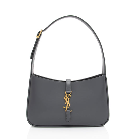 Saint Laurent Smooth Calfskin Monogram Le 5 A 7 Hobo (SHF-tZcioe)