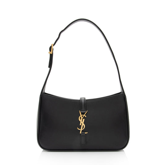 Saint Laurent Smooth Calfskin Monogram Le 5 A 7 Hobo (SHF-X5WO2I)