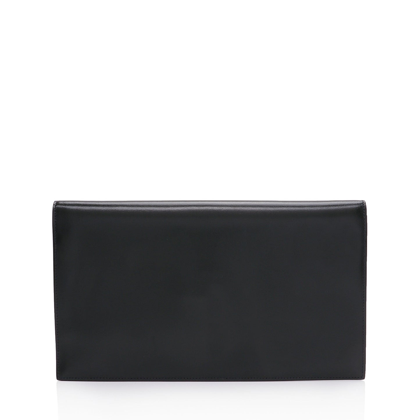 Saint Laurent Smooth Calfskin Monogram Uptown Clutch (SHF-HaidnQ)