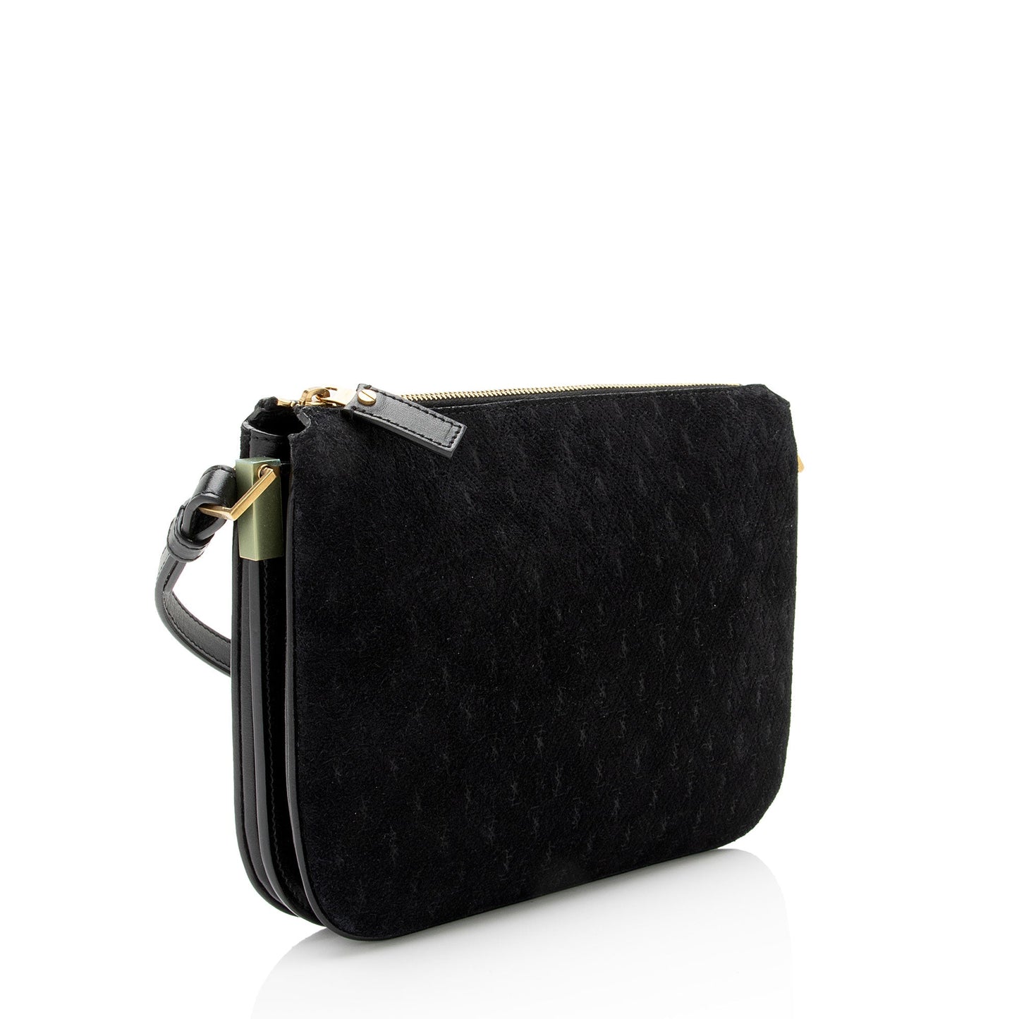 Saint Laurent Suede Monogram King Palm Crossbody Bag (SHF-eGBpnw)