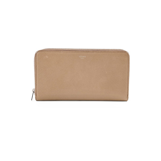 Celine Long Wallet Dark Beige