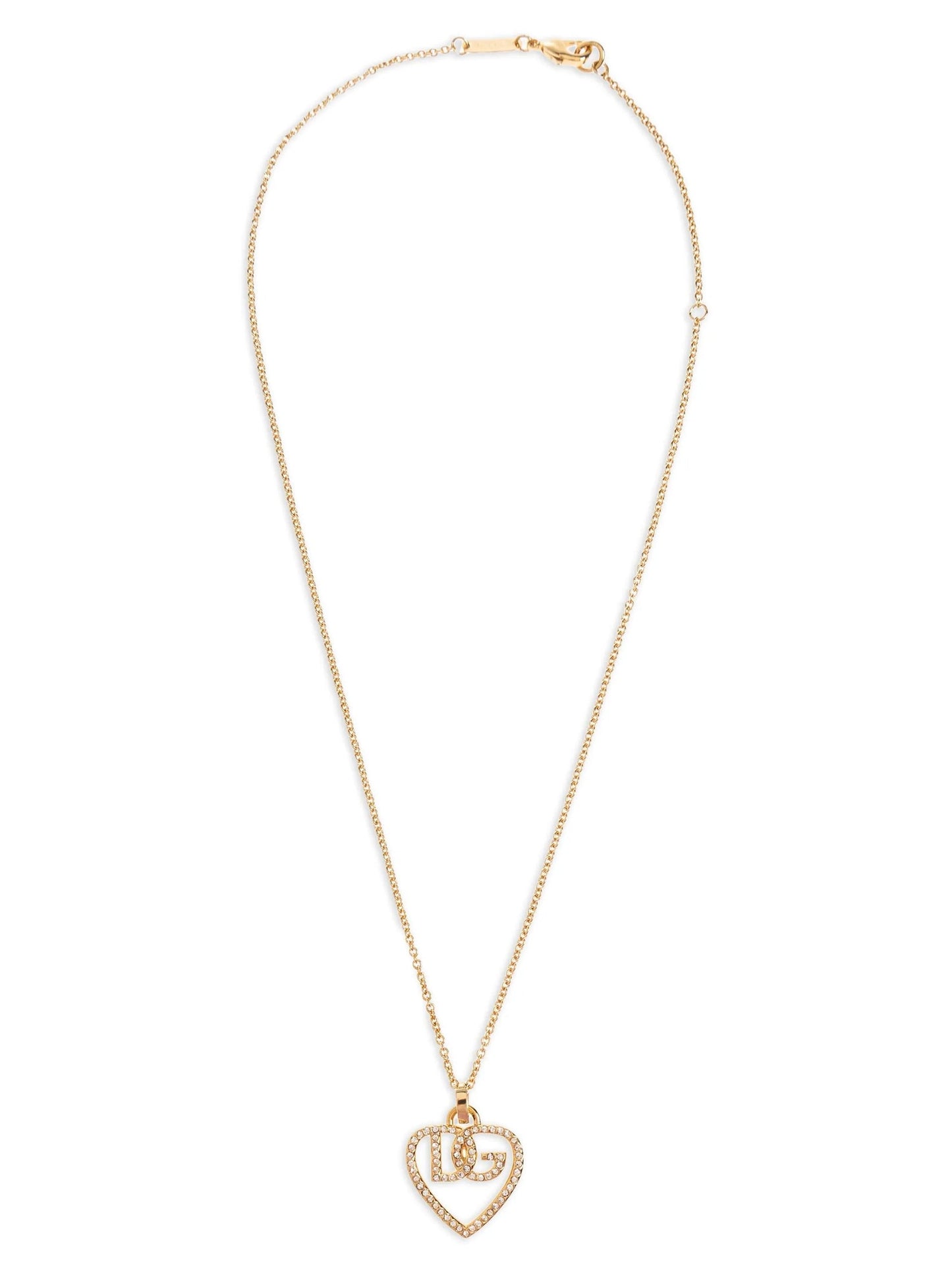 Dolce & Gabbana Women Strass Logo Necklace